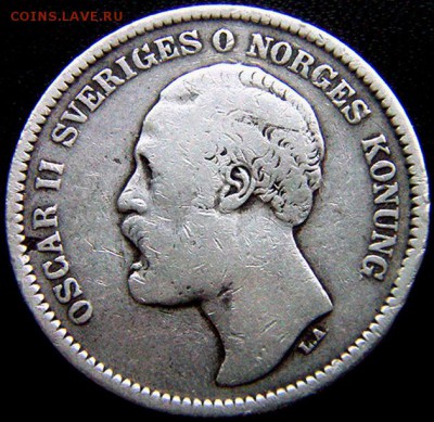 Швеция_2 кроны 1880. Серебро; до 31.01_22.26мск - 10051