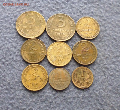 1,2,3,5 коп с 1926-1954год ( 11 штук ) до 3.02.16г в 22.10 - IMG_20160131_185741.JPG