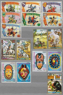 Марки Африки. Экваториальная Гвинея - Марки Африки. Экваториальная Гвинея