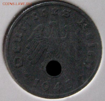 1 пф. 1943 А, Геомания, 3 рейх, до 22.00 4.02. - IMG_7373.JPG