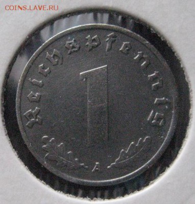 1 пф . 1943 А, Германия, 3 рейх, 2 экз.  до 22.00 4.02. - IMG_7378.JPG
