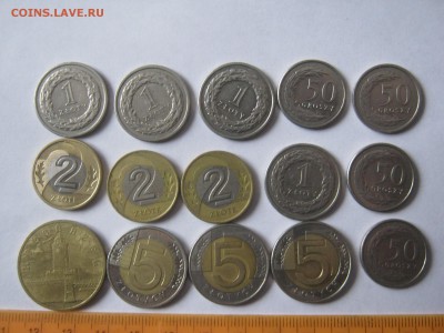 Злотые Польша(0,5-1,2,5)-15 шт.Короткий до02.02.16 в22-35мск - лот иностанные монетки 066.JPG