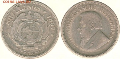 2 шилл. 1897, с 200! - до 22-00мск 02.02 - zar-2,5s-1897