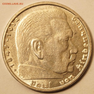 Германия. 2 Рейхсмарки 1938 B до 07.02.2016 в 22:00 - 2Рейхсмарки1938B_1.JPG