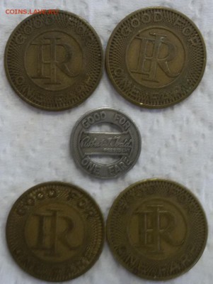 5 транспортных жетонов штата Индиана США_1 до 07.02 - 1