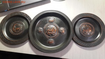 Медные настенные тарелки. 3 шт. - 14543356883281857677745