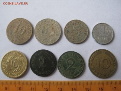 Германия5марок+1-2-5-10-20ПфеннингиКороткийдо2.02.16.в22-35м - лот иностанные монетки 006.JPG