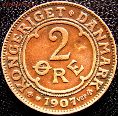 Дания_2 эре 1907; до 02.02_22.08мск - 9723