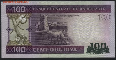 Мавритания 100 угия 2011г UNC. до 22-00 мск 04.02.16 г. - Мавритания 100 2011 реверс