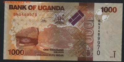 Уганда 1000 шил.2013г. UNC. до 22-00 мск 04.02.16 г. - Уганда 1000 2013 аверс
