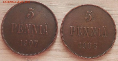 5 пенни 1907, 1908 гг. до 22:00 09.02.2016 г. - vS8JaUOgVCc