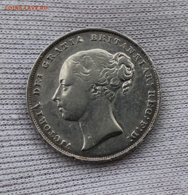 №1. Великобритания 1855 года. 1 шиллинг. 925 проба. Вес факт. 5.59 гр. - IMG_5204.JPG