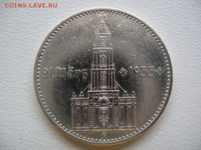 Третий Рейх 2 марки 1934 г. (Кирха подписная) - 35236424