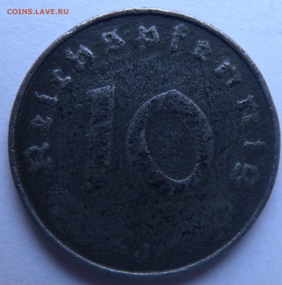 2 монеты 10 центов 1991г-Литва  10 пфен. 1941г- Германия. - DSCN7378.JPG