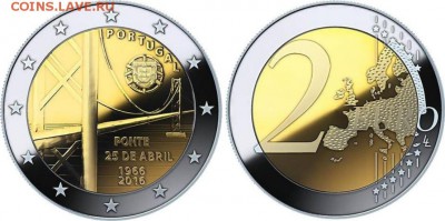 Юбилейные и памятные 2 евро 2011 - ... гг - 2-euro-Portugal-2016-Bridge