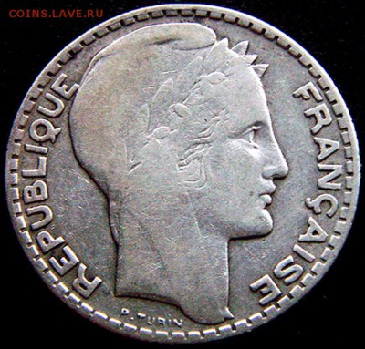 Франция_10 франков 1933. Серебро; до 05.02_22.30мск - 10454
