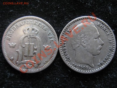 Швеция 25 эре 1902 + Дания 25 эре 1900.Оценка. - Изображение 5644