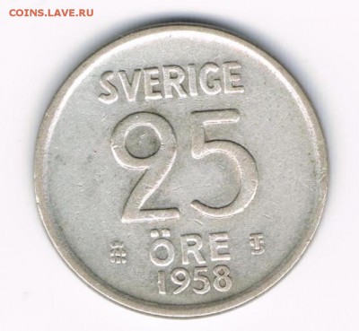 25 эре Швеция 1953,54,55,56,57,58 до 12.02 - 25-1958а