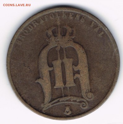5 эре Швеция 1874 до 11.02 - 1874б