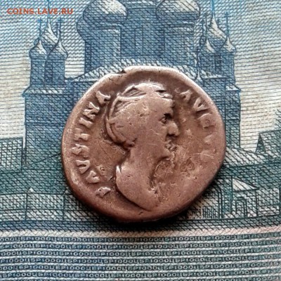 Ag, Фаустина I,  141г, рев. Юнона правительница до 12.02 - 20160121_123520