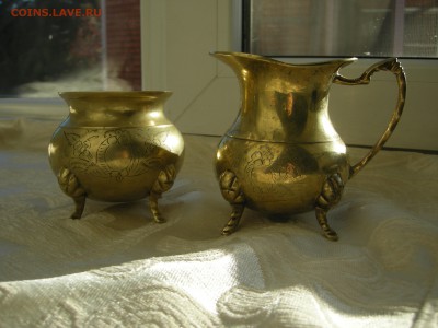 Сахарница и кувшин для сливок, бронза - DSCN4671.JPG