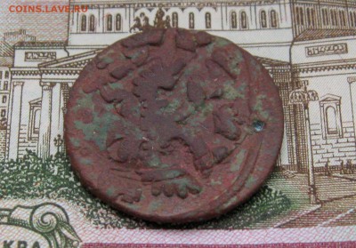 Деньга 1737г. Брак-"Орёл трёхголвый" - IMG_8085.JPG