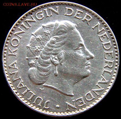 Серебряный голландский гульден 1956; до 07.02_22.10мск - 10844