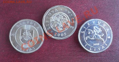 Серебро 1925-36 г.г. Литва. - Lith.1Litas.comm.Rv