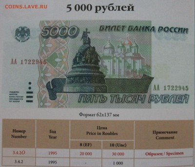 О_Б_Р_А_З_Ц_Ы 6 банкнот  93, 94, 95 гг. на оценку - DSCF5147.JPG