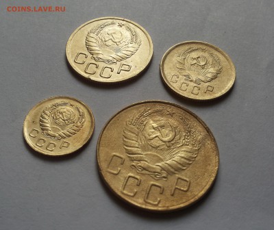 1,2,3,5 коп 1938 комплект до 14.02 - 1938 с4