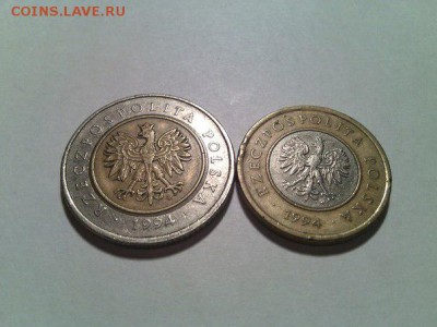 5 и 2 польских злот с Рубля до 12.02 - злоты