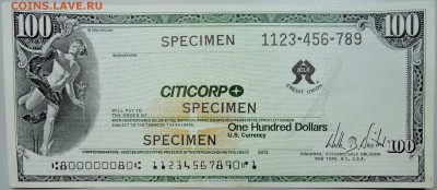 США - дорожный чек CITYCORP - ОБРАЗЕЦ пресс до 15.02 в 22.00 - DSCN2882.JPG