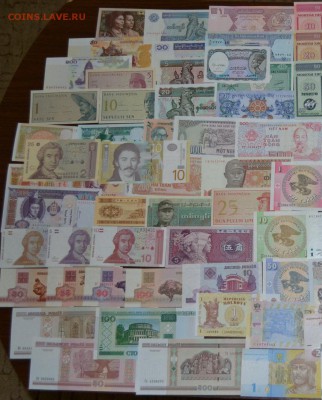 К-т 100 банкнот.Все разные!UNC БЛИЦ до22-00 мск 14.02.16 г. - К-т 100 банкнот!4