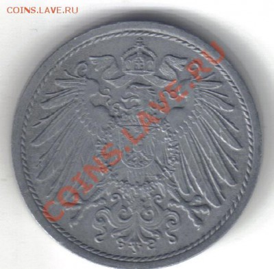 Германия 10 пфенниг 1921, цинк до 13.10 21.00мск - Германия 10 пфенниг 1921-2