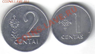 Литва 1,2 сента 1991 до 13.10 21.00мск - Литва 1,2 сента 1991-2