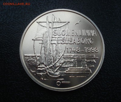 Финляндия 100 марок 1998 КОРАБЛЬ. Свеаборг не частая!!! - аверс 100 марок.JPG