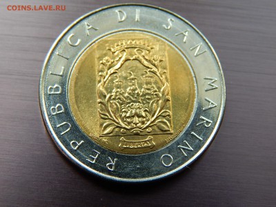 САН МАРИНО 500 лир 1988г (би-метал) - DSCN4097.JPG