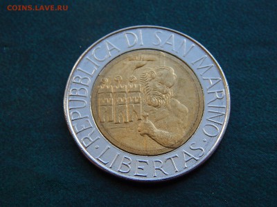 САН МАРИНО 500 лир 1994 г (би-метал) - DSCN4299.JPG