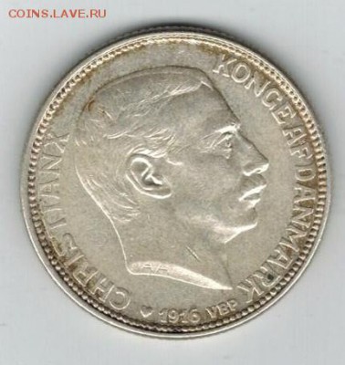 1 крона Дания 1916 год - 001