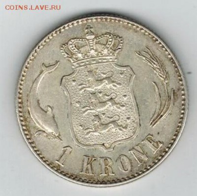 1 крона Дания 1916 год - 002