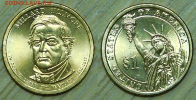 США, 1$, M Fillmore-2010, "D", до 16.02.2016г. 22-00 мск - 2010 M Fillmore.JPG