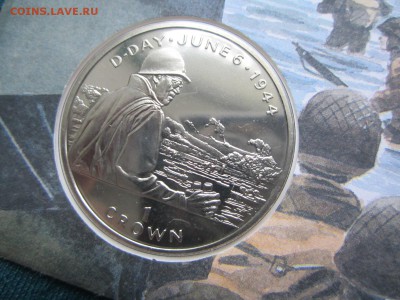 о.Мэн.1 крона 1994 года.D-Day.Солдаты.. до17.02 - IMG_0350.JPG