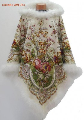 Одежда. Русский стиль. Ручная работа. - 8cf3024ee9853c4e6b1c5999c2--odezhda-poncho-s-kapyushonom-otrada-iz