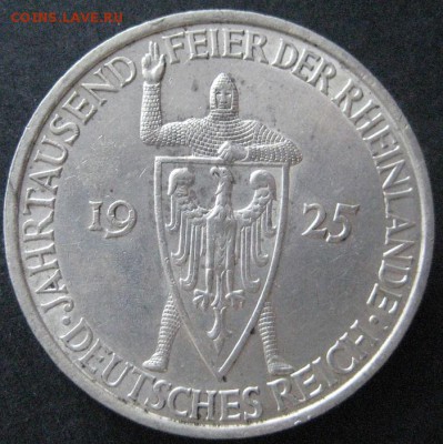 5 марок 1925 А, "Рейнланд", до 22.00 19.02. - IMG_7680.JPG