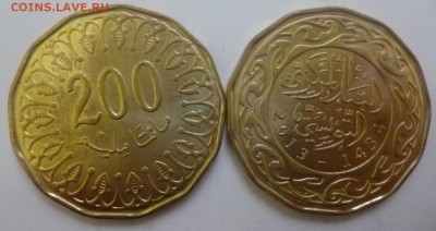 ДК Иностранные монеты FixPrice = 25 р ФИКС 21.02 22.00 - Тунис 200 миллимов.JPG