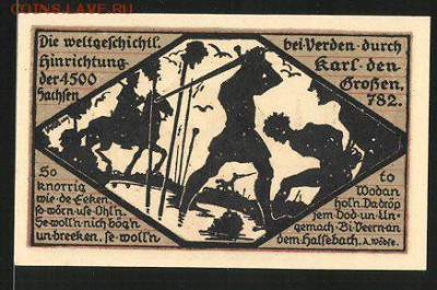 Нотгельды Германии. Обзорная тема. - Notgeld-Verden-Aller-1921-1-Mark