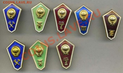 Знаки техникумов СССР 8 шт.  (гробики) - img416