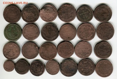 денга, 1 коп,2 коп  александр I и Николай I 25 шт до 21.02 - 25 шт 1