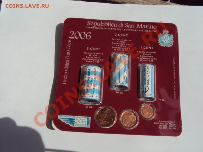 Сан-Марино 1,2.5 евроцентов 2006 год до 14.09 в 23.00МСК - Сан 002