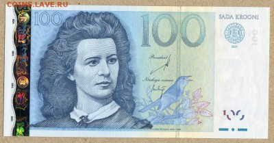 Эстония 100 крон 2007 ПРЕСС - эстония 100 крон 2007 - 1